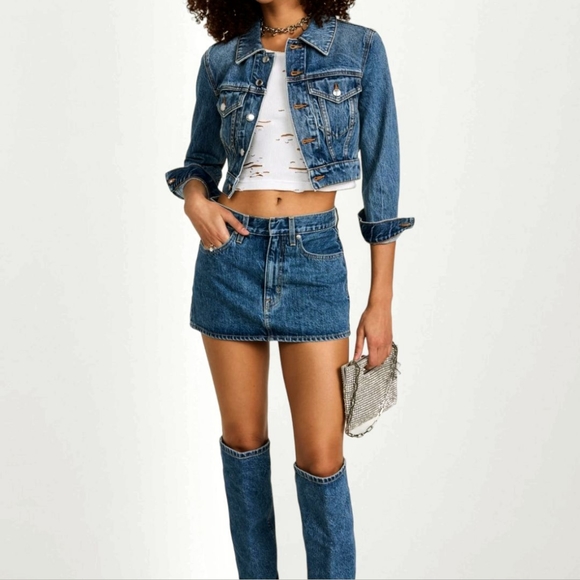 Star Jeans Women's Denim Dark Wash Cropped Jacket - Picture 2 of 16